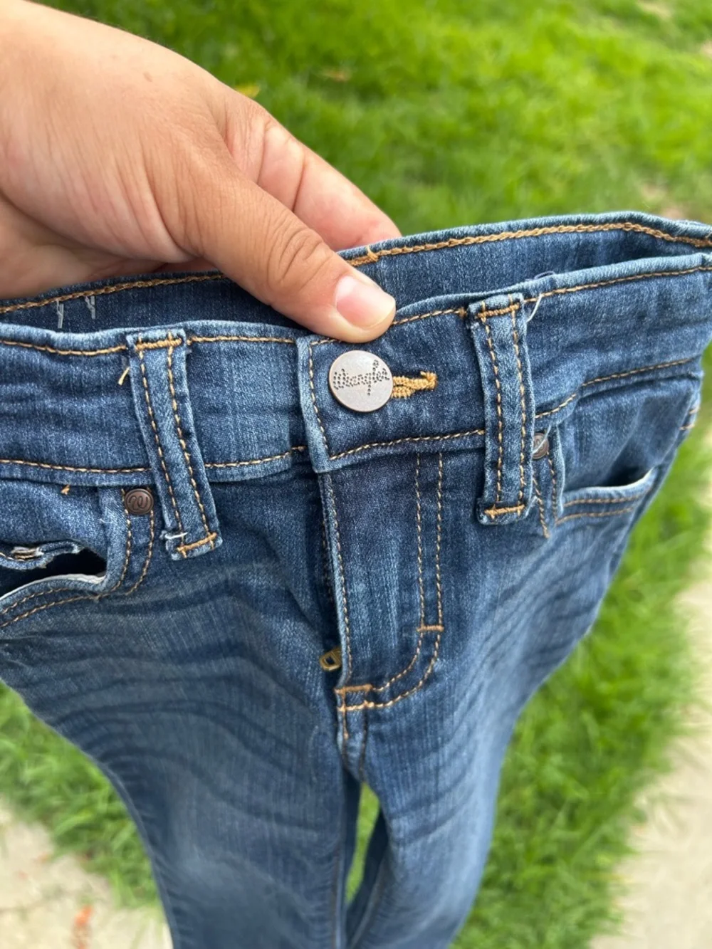 Wrangler Kids Dark Blue Stretch Denim Jeans